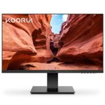 KOORUI 24 Inch Business Computer Monitor Full HD 1920 x 1080p VA Display 75Hz 3000:1 Contrast Ratio with HDMI, VGA, Frameless, 75 x 75 mm VESA Mo