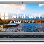 jumper Windows 11 Laptop,8GB RAM 256GB SSD,1920 * 1080 Pixels 13.3 Inch Laptops,Intel Celeron Processor N Computer,Bluetooth,WiFi,Ultrabook with