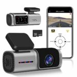 Dash Cam with WiFi, 2K Ultra HD Dashcam Front Dash Camera for Cars 1.5" LCD Dashboard Camera with 32 GB SD Card, App Control, WDR, G-Sensor, Loop
