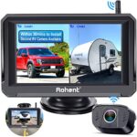 Wireless Reversing Camera HD 1080P Digital Signals 5 Inch Monitor Wifi Bluetooth Hidden Reverse Rear View Parking Cam Night Vision Waterproof for