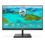 Philips 245E1S - 24 Inch QHD Monitor, 75Hz, 4ms, IPS, AMD FreeSync, FlickerFree, SmartContrast (2560 x 1440, 250 cd/m², HDMI/DP/VGA)