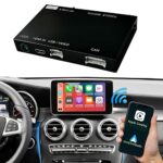 Road Top Wireless Carplay Android Auto for Mercedes Benz C Class W205 GLC with ntg5.0 2015-2018 Year, Support Navigation Mirrorlink, Camera