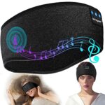 Sleep Headphones,Wireless Headphones Headband,Music Headband Ultra-Soft Sleeping bedheadphones Cool Gadgets for Dad/Men/Women/Teen,Bluetooth Head