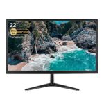 Pisichen PC Monitor, 22 Inch Gaming Monitor HD 1600x1050 Computer Screen, 75Hz, 5ms, 250 cd/m² Brightness, Dual Built-in Speakers, Computer Monit