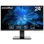 KOORUI 24 Inch FHD Monitor, Ultra-slim Bezels, 75Hz, VA Display, 5ms, Low Blue Light, 75 x 75 mm VESA Mountable, Adjustable Tilt, Black (1920 x 1