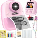 Kid Odyssey Kids Camera Instant Print, 1080P Instant Camera for Kids with Selfie Mode & 32G SD Card, Toddler Digital Camera with Video, Christmas