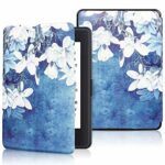 XYFCJK Anti-Drop Slimshell Case For Kindle - Paperwhite 4 (10Th Gen) 2018 And Kindle (10Th Gen) 2019 Cover, Pu Leather Colorful Painted Case, E-R