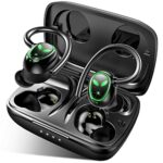 Wireless Headphones Sports, Wireless Earbuds Bluetooth 5.3 Headphones with Stereo Deep Bass CVC 8.0 Noise Cancelling Mic, 50H Playtime Bluetooth