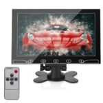 AISHICHEN CCTV Monitor 10.1 inch, Mini Monitor 1024X600, 60Hz, 5ms Built-in Speakers, Small Monitor w/VGA/AV/HDMI/BNC/USB Input,Raspberry Pi Moni