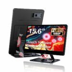 Teamgee Touch Screen Monitior PC, 15.6" FHD 1080P IPS Portable Touchscreen with 360°Rotatable Stand & Built-in Touch Keyboard,Perfect for Work an