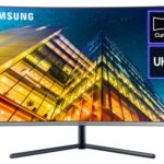 Samsung U32R590 32 Inch Curved UHD 4K Monitor - Ultra HD 3840x2160 HDMI, Displayport, Dark grey