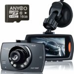 ANYOO Dash Cam,1080P Full HD Dash Camera for Cars Front with 2.5-Inch LCD Screen, 170°Wide Angle, Capture Clear Images Day and Night with 16G TF