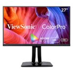 ViewSonic VP2785-4K 27-inch 4K Ultra HD Professional Monitor with 99% Adobe RGB, Delta E<2, Hardware Colour Calibration, 2x HDMI, Display Port, U