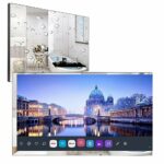 Soulaca 4K UHD Smart TV for Bathroom,Digital/Analog Tuners,Mirror Panel, Magic Remote,Waterproof, Built-in Alexa, Wi-Fi 2023 Model (32”, Mirror (