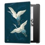 XYFCJK Kindle Oasis 2 Case - Slimshell Smart Cover With Auto Sleep Wake, Fashion Print Pu Leather Anti-Drop Waterproof Business Case, E-Reader Ac