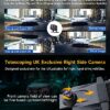 【Upgrade 4K+2.5K】Mirror Dash Cam 12'' with Right Camera GPS 64GB SD Card Rear View Mirror Dash Camera Front and Rear Mirror Dual Dashcam Waterpro