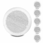 VONYX 6x 6.5" Passive White IP44 Water Resistant Speakers 300W