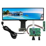 VSDISPLAY Portable Touchscreen Monitor,12.6 inch 1920X515 NV126B5M-N41 eDP IPS LCD Screen,with 2 Mini HD-MI Micro USB Control Board,and Capacitiv