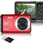Vmotal GDC80X2 Mini Compact Digital Camera 20 MP FHD 2.8 Inch TFT LCD Screen Camera for Kids/Children/Beginners/Elderly Gift (Red & Black)