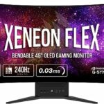Corsair Xeneon Flex 45WQHD240 Gaming Monitor - 45-Inch OLED WQHD (3440 x 1440) Bendable Display, 240Hz Refresh Rate, 0.03ms GtG Response Time, NV