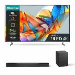 Hisense 4K Mini-LED TV U6K and AX3120G with 3.1.2 Surround Sound and Dolby Atmos&DTS Virtual X