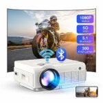 Projector, YEZMEK Native 1080P Full HD Projector 5G WiFi and Bluetooth, 15,000 Lumen Mini Portable Outdoor Projector 4K Supported, Movie Projecto