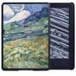 shzrgarts Slimshell Case For 6" Kindle Paperwhite 10Th Generation 2018 Release - Pu Leather Covers For Kindle Paperwhite E-Reader Accessory-Abstr