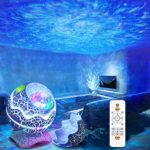 Dienmern LED Starry Sky Projector, Galaxy Planetarium Projector with Remote Control, Night Light Polar Bluetooth Speaker, Aurora Effects, White N