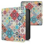 kwmobile Case Compatible with Kobo Libra 2 Case - eReader Cover - Moroccan Vibes in Multicolor Blue/Red/Light Brown