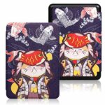 XYFCJK Anti-Drop Slimshell Case For Kindle - Paperwhite 4 (10Th Gen) 2018 And Kindle (10Th Gen) 2019 Cover, Pu Leather Colorful Painted Case, E-R
