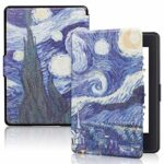 XYFCJK Anti-Drop Smart Case For Kindle - Van Gogh Oil Painting Classic (8Th Gen) 2016 For Sy69Jl Slimshell Waterproof Cover With Auto Sleep Wake,