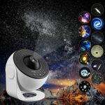 YunLone Home Planetarium Star Projector Galaxy Light Night Lights with 12 Film Discs, Nebula/Moon/Celestial Galaxy Projector, 6500K Brightness, Z