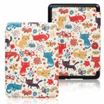 XYFCJK Animal Smart Case For Kindle - Kindle (10Th Gen) 2019 Cover With Auto Sleep Wake, Slimshell Pu Leather Anti-Drop Waterproof Case, E-Reader