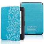 XYFCJK Cute Floral Smart Case For Kindle - Paperwhite 123 (6Th 7Th Gen) 2013 2015 Anti-Drop Printing Cover, Slimshell Waterproof Case For Dp75Sd,