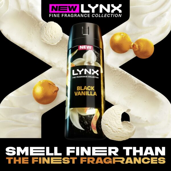 Lynx Fine Fragrance Collection Black Vanilla Premium Deodorant Bodyspray 150 ml